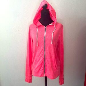 Super soft Perfect fit bright pink zip up hoodie